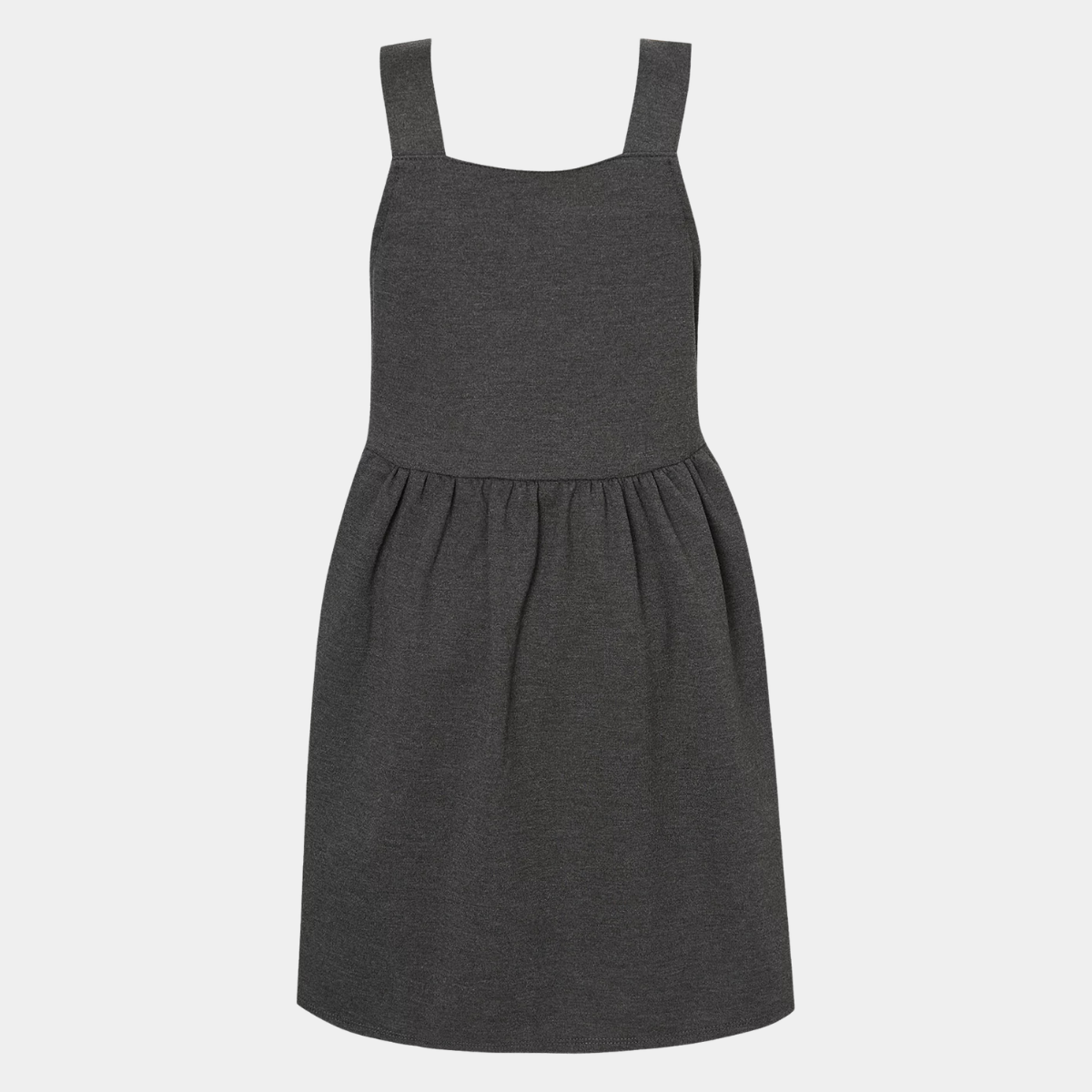 Girls Button 2 Pocket Pinafore