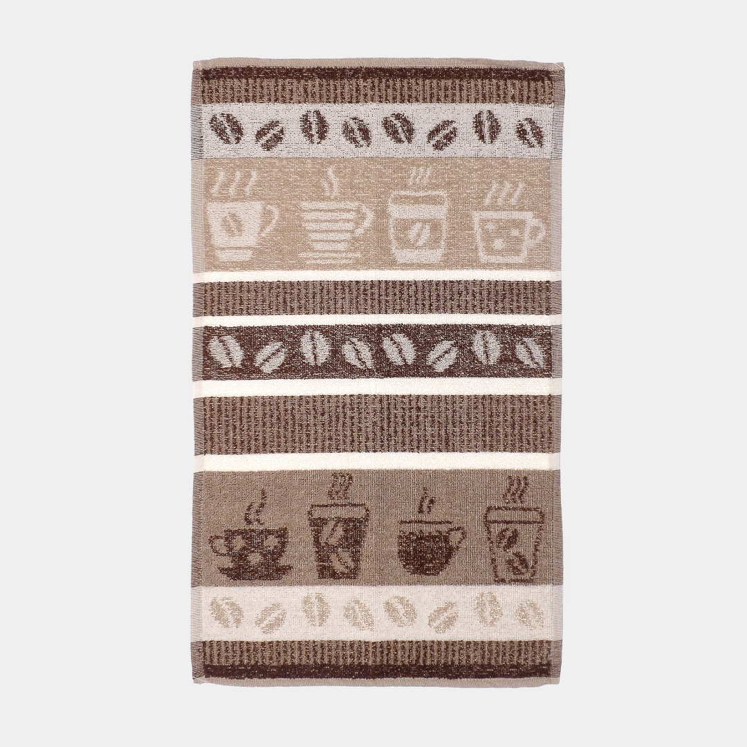 2pk Kitchen Towel Coffee