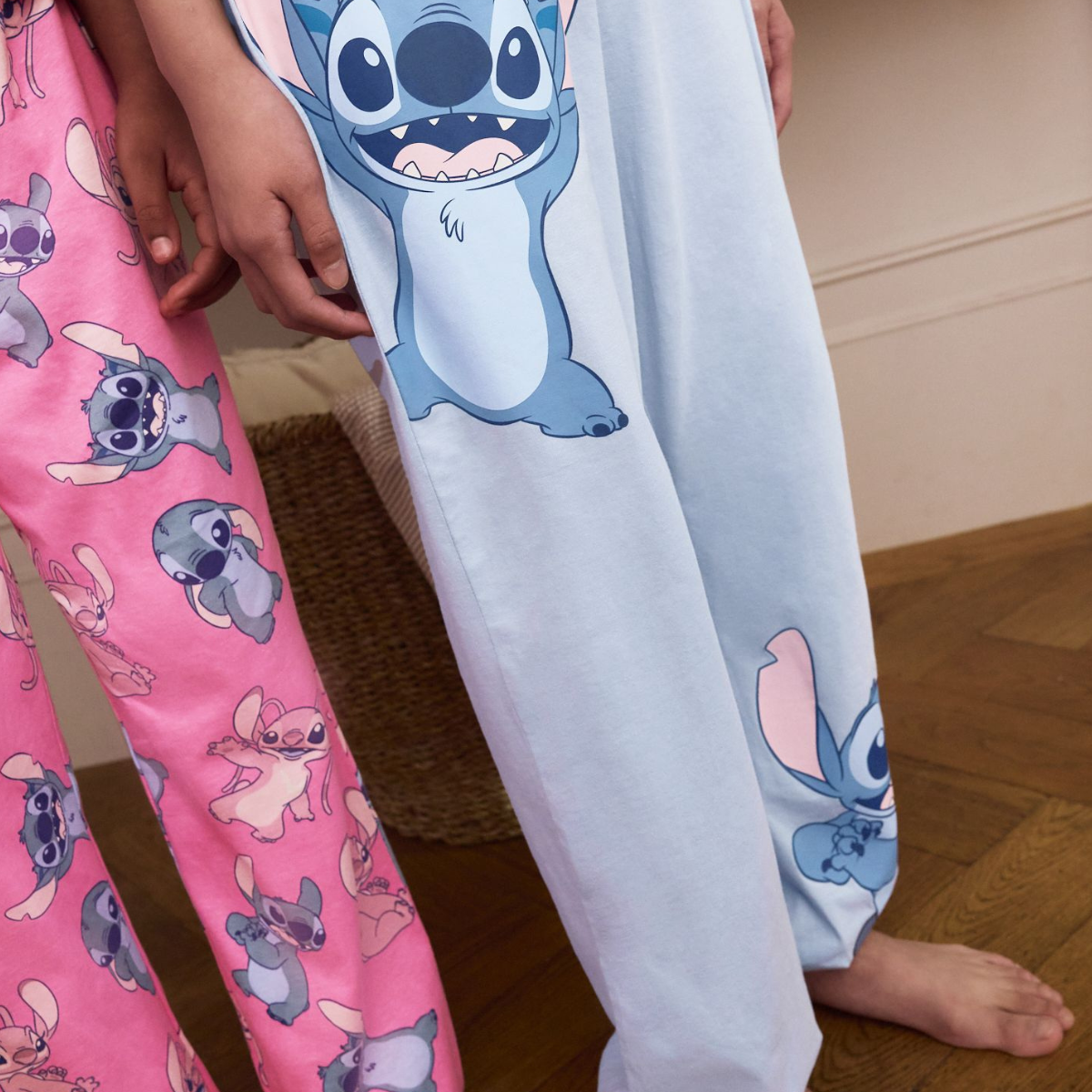 Girls Blue Stitch Print Pj Bottom