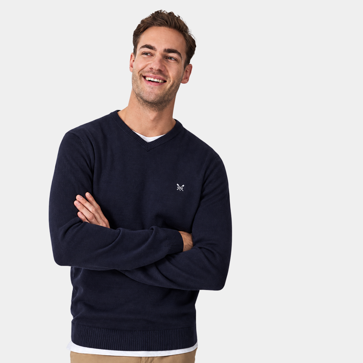 Mens V Neck Jumper