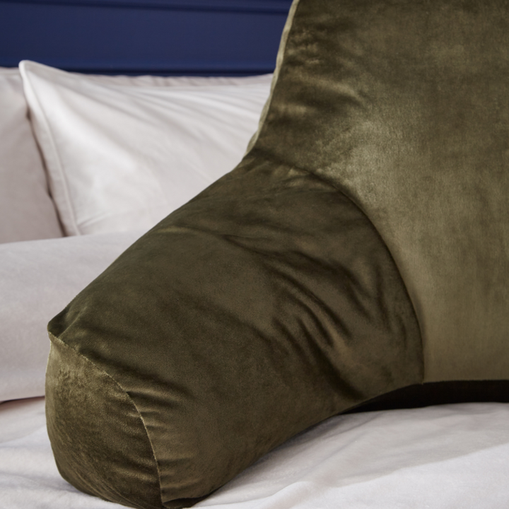 Catherine Lansfield Matt Velvet Cuddle Cushion Olive
