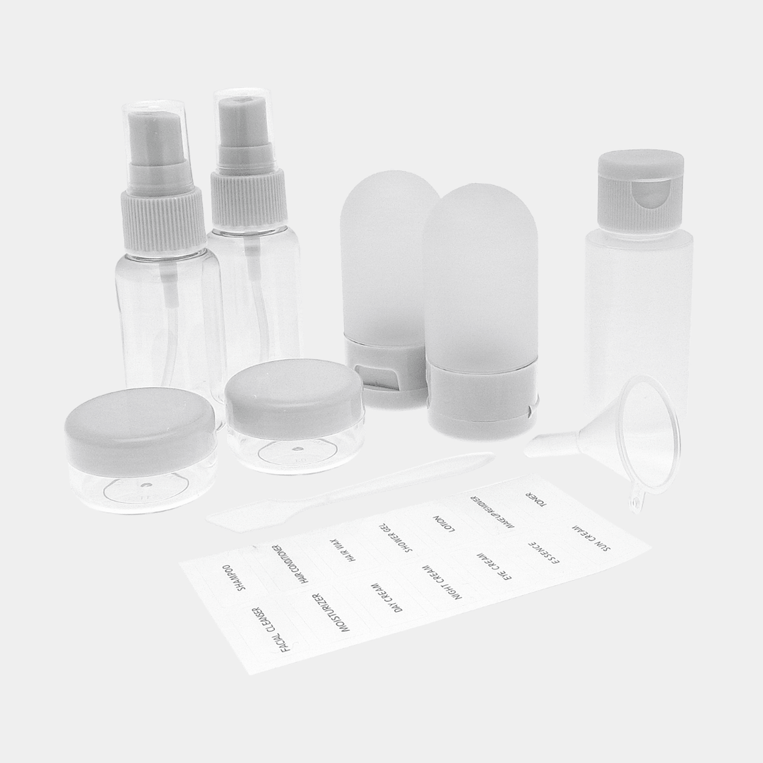 9pce Travel Bottle Set from You Know Who's