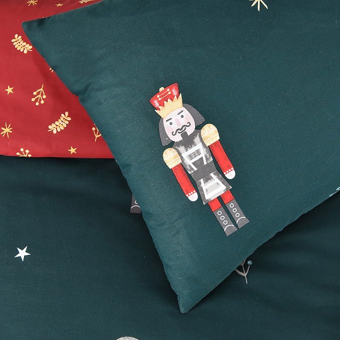 Sleepdown Green Nutcracker Duvet Set