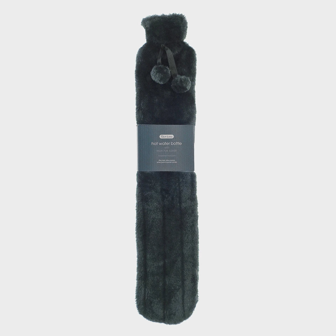 Long Faux Fur Hot Water Bottle