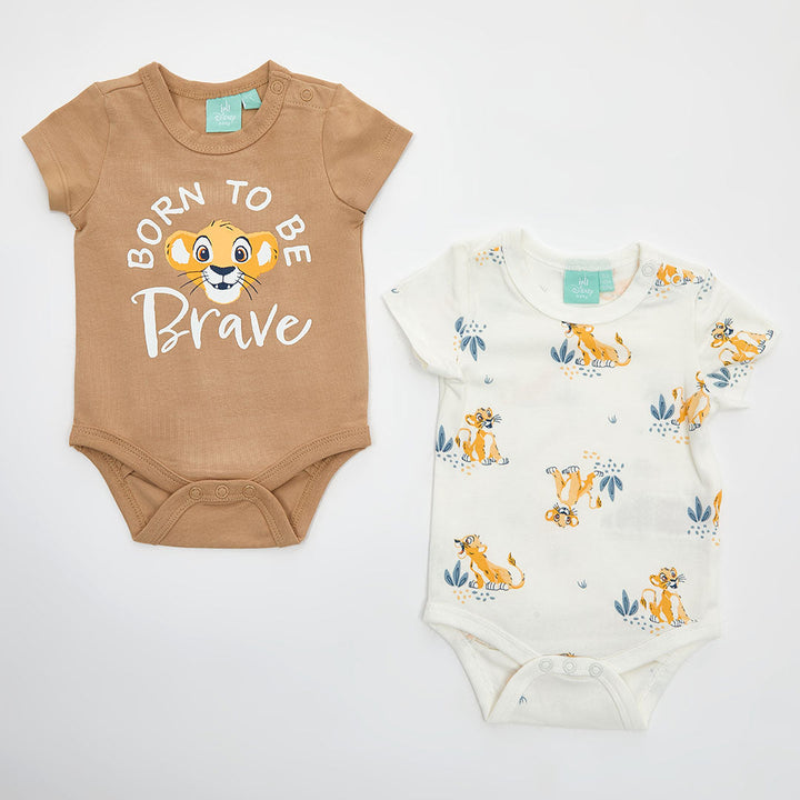 Boys Disney Lion King 2pk Body Suits