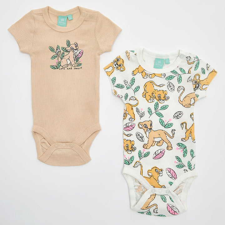 Girls Disney Lion King 2pk Body Suits