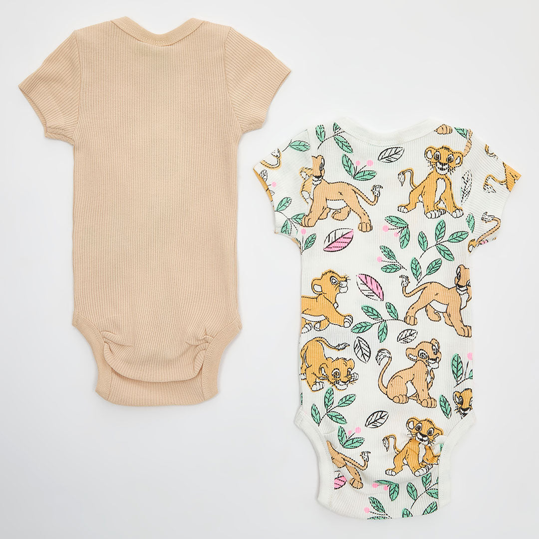 Girls Disney Lion King 2pk Body Suits