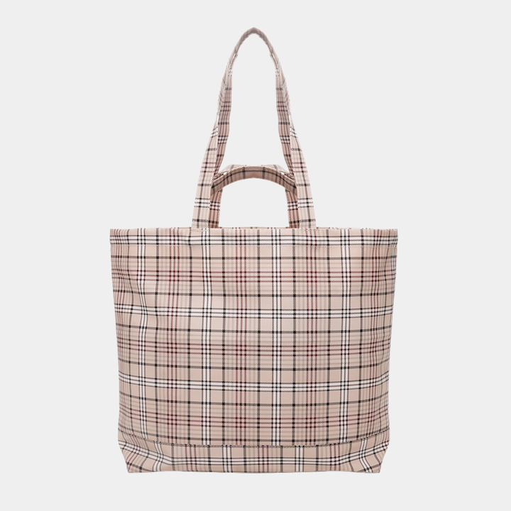 Checked Shopper Bag