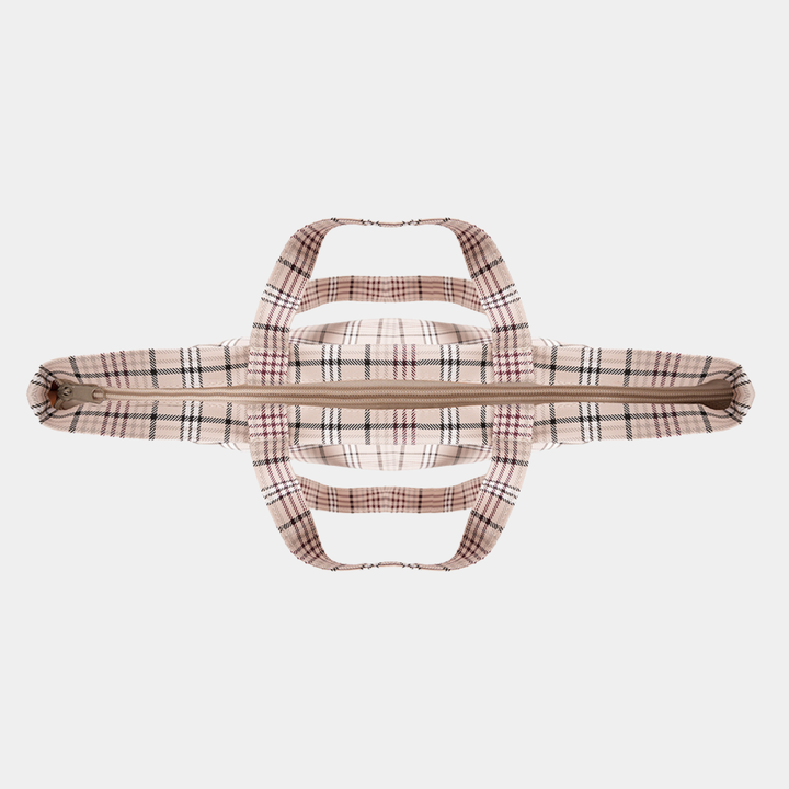 Checked Shopper Bag