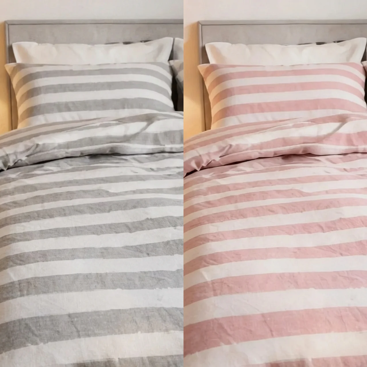 2 Pack Stripe Bedding Set