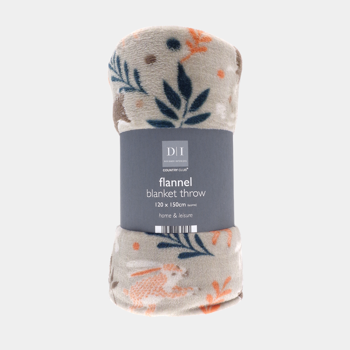 Woodland Creatures Flannel Throw 120x150cm