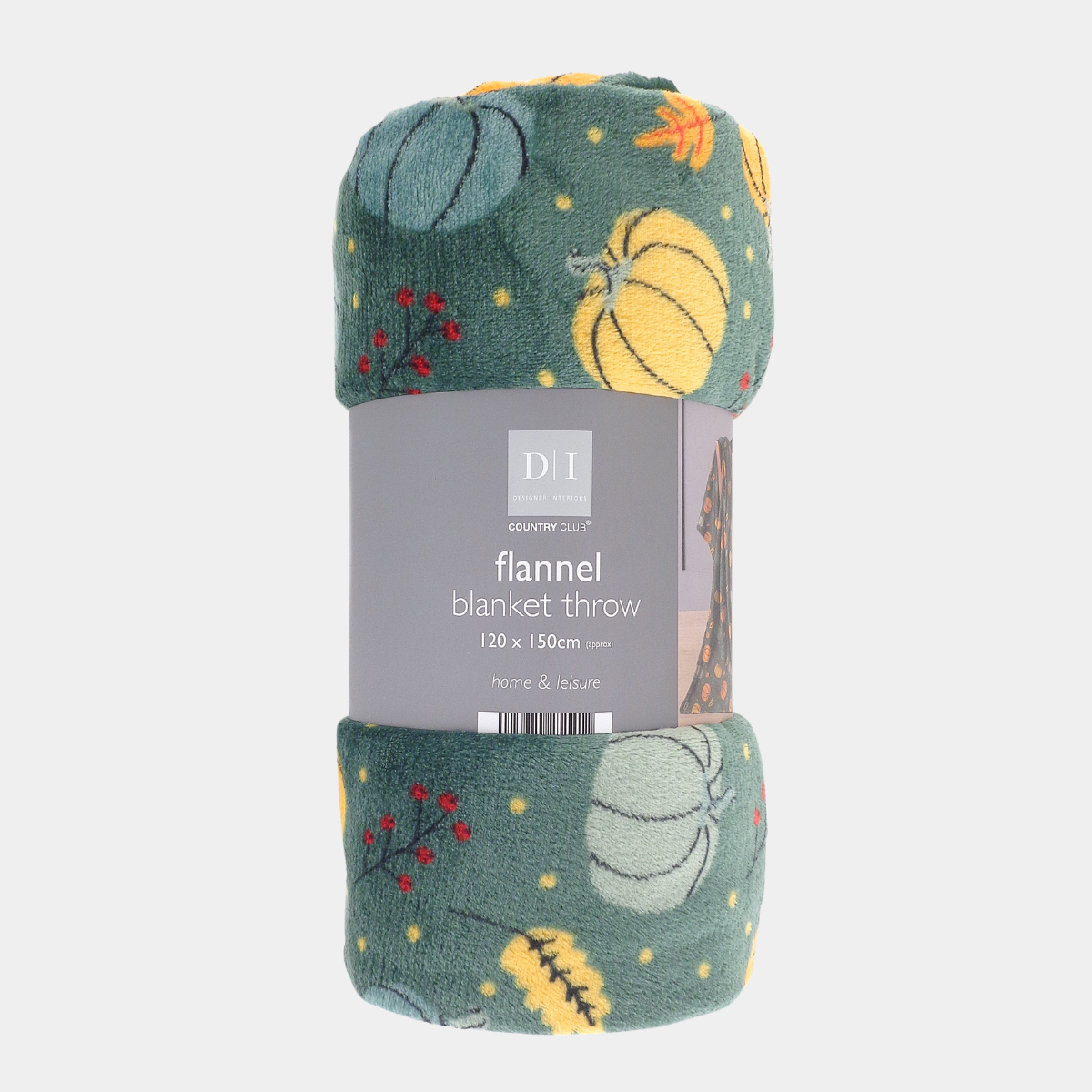 Spice Autumnal Flannel Throw 120x150cm
