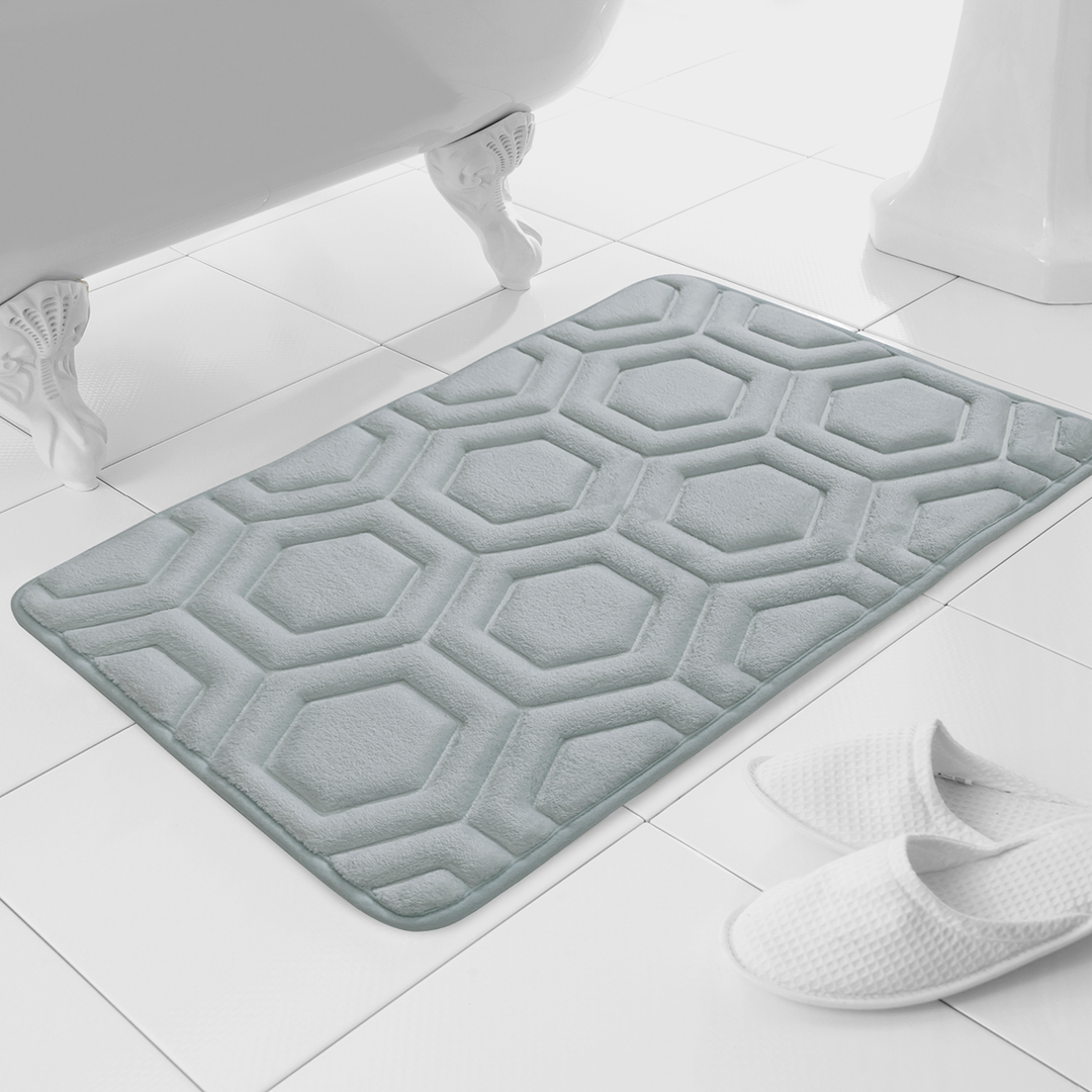 Geo Memory Foam Bath Mat