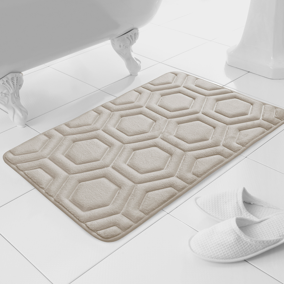 Geo Memory Foam Bath Mat