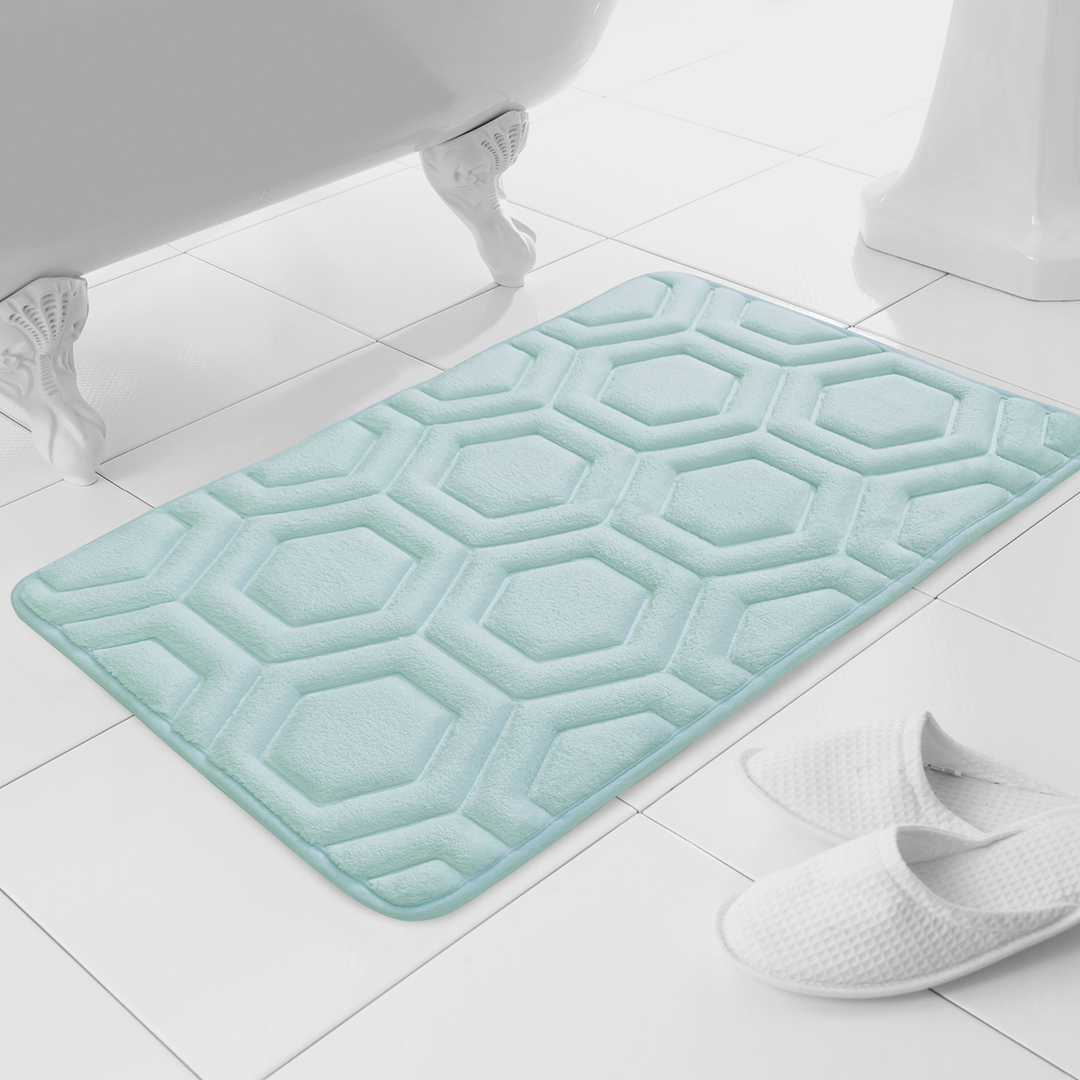 Geo Memory Foam Bath Mat