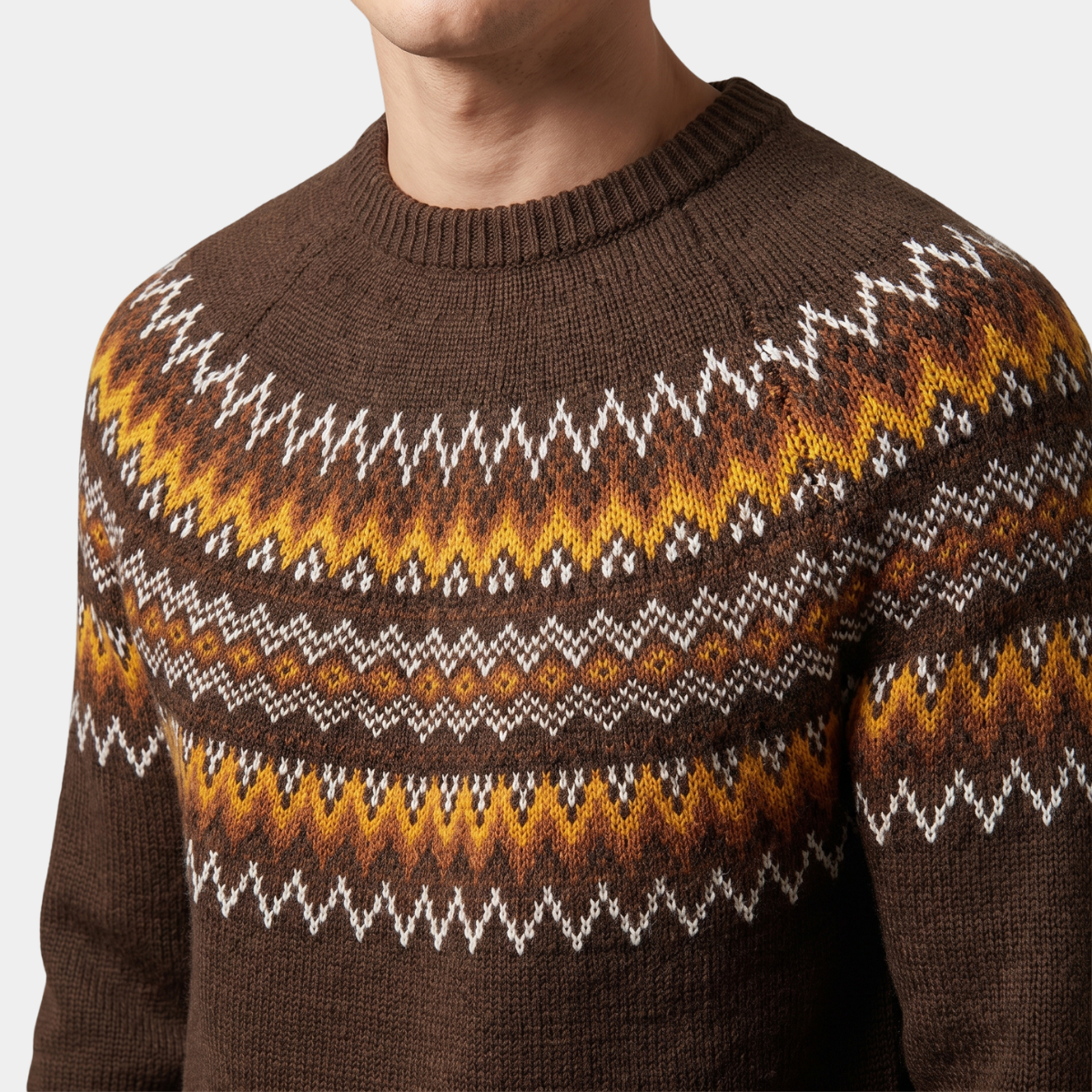 Threadbare Mens Fairisle Knitted Jumper