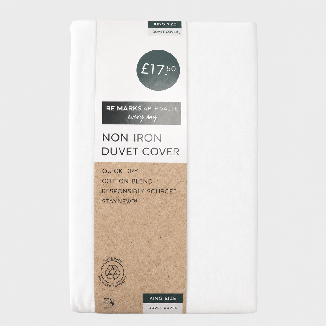 White Non Iron Duvet Set