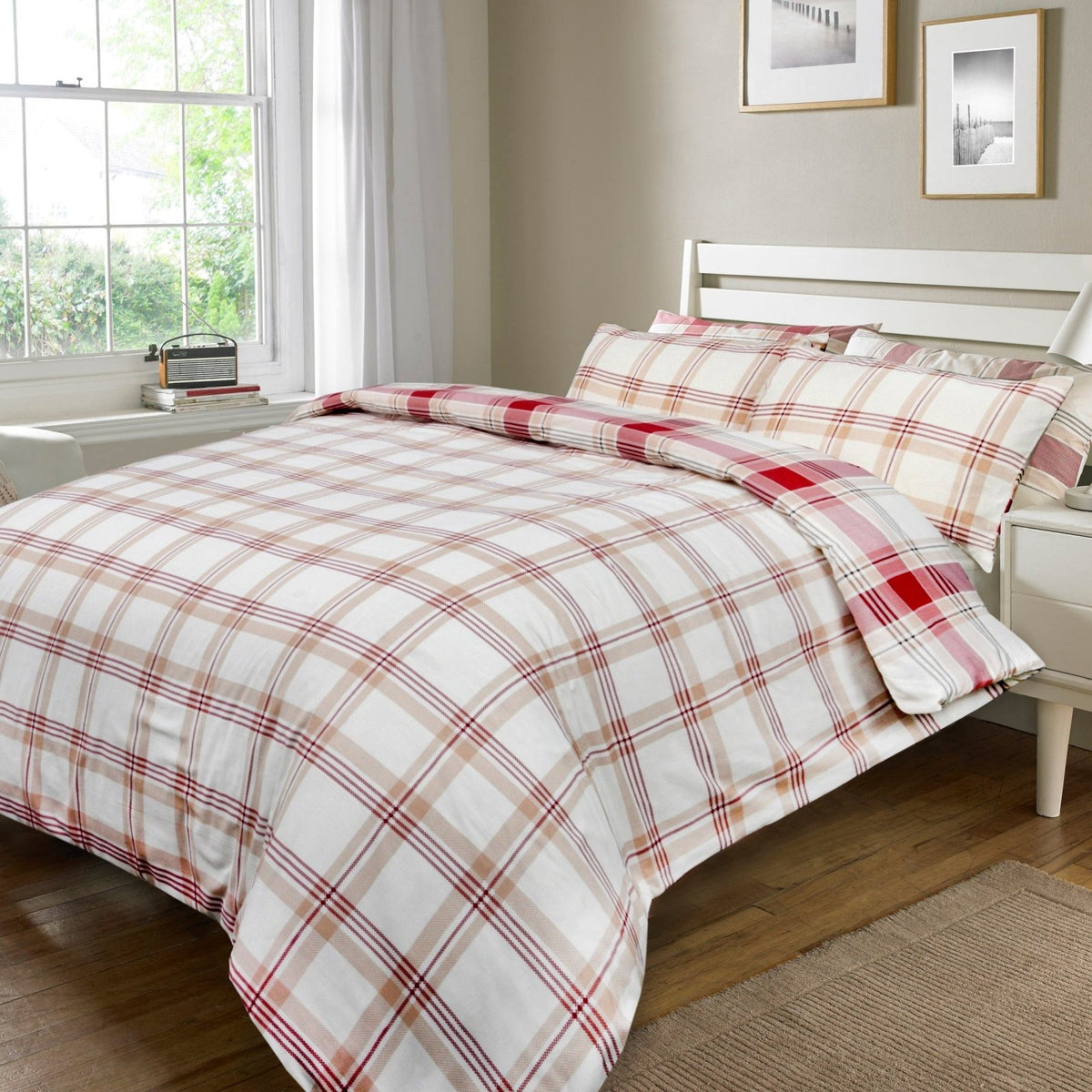 Sleepdown Red Check Duvet Set from You Know Who's