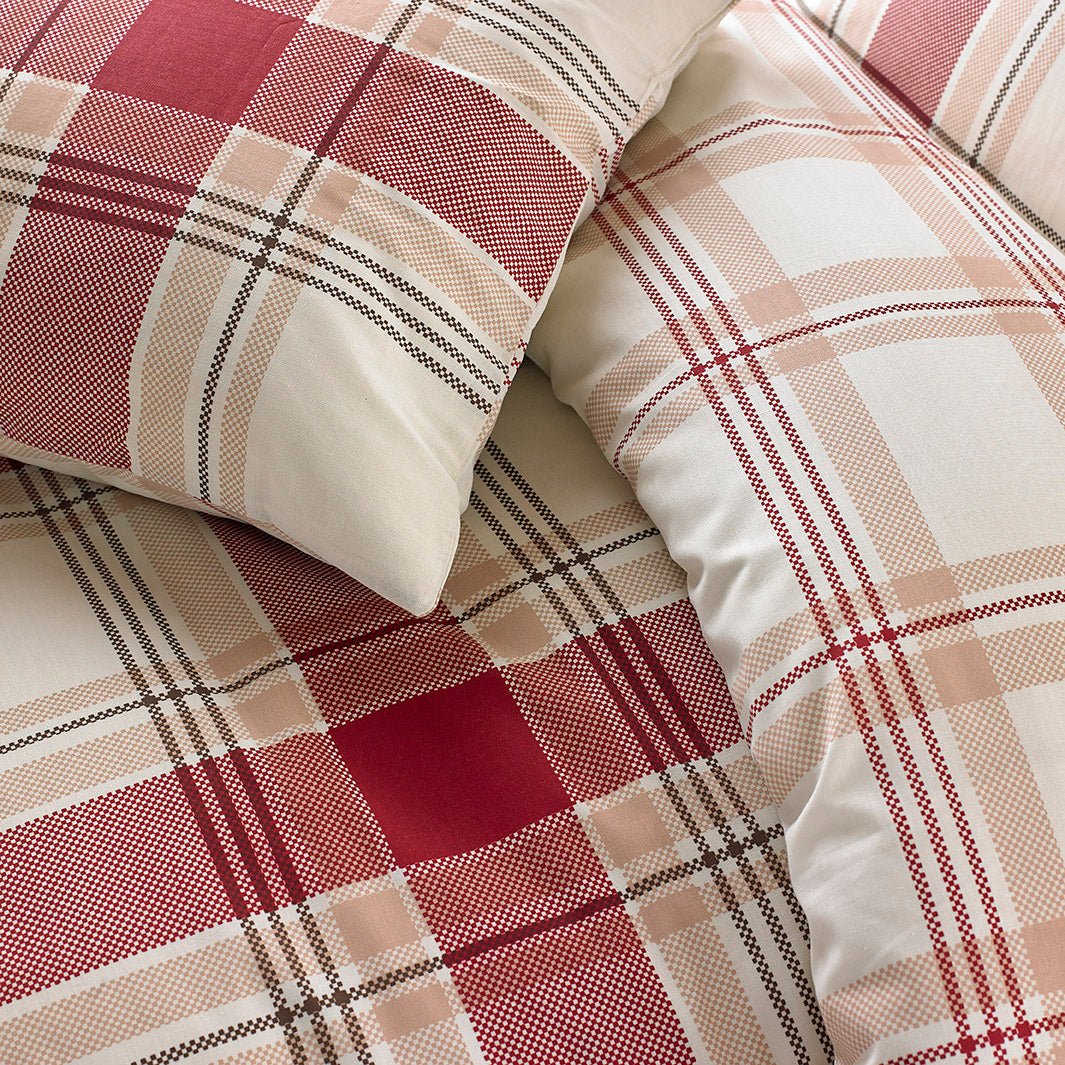 Sleepdown Red Check Duvet Set from You Know Who's