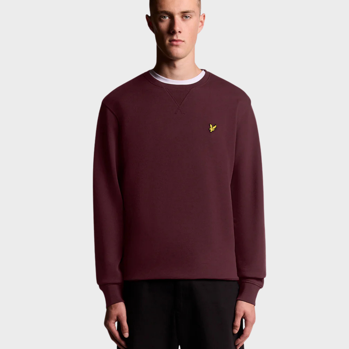 Mens Lyle & Scott Sweater Plum