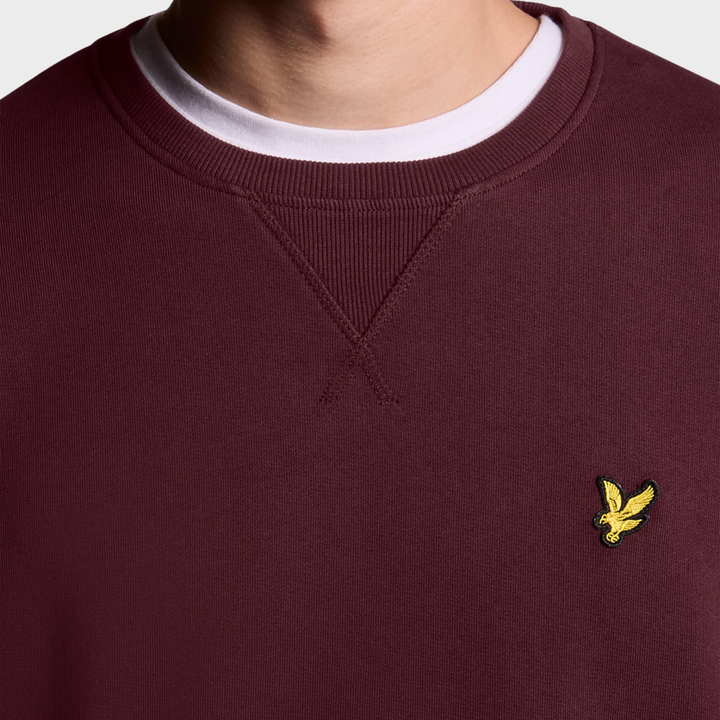 Mens Lyle & Scott Sweater Plum