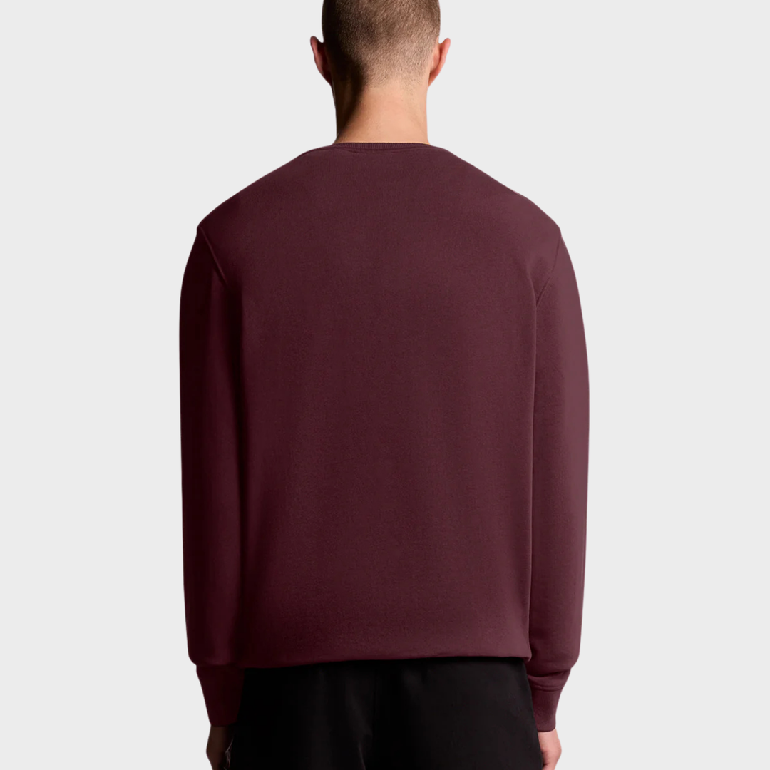 Mens Lyle & Scott Sweater Plum