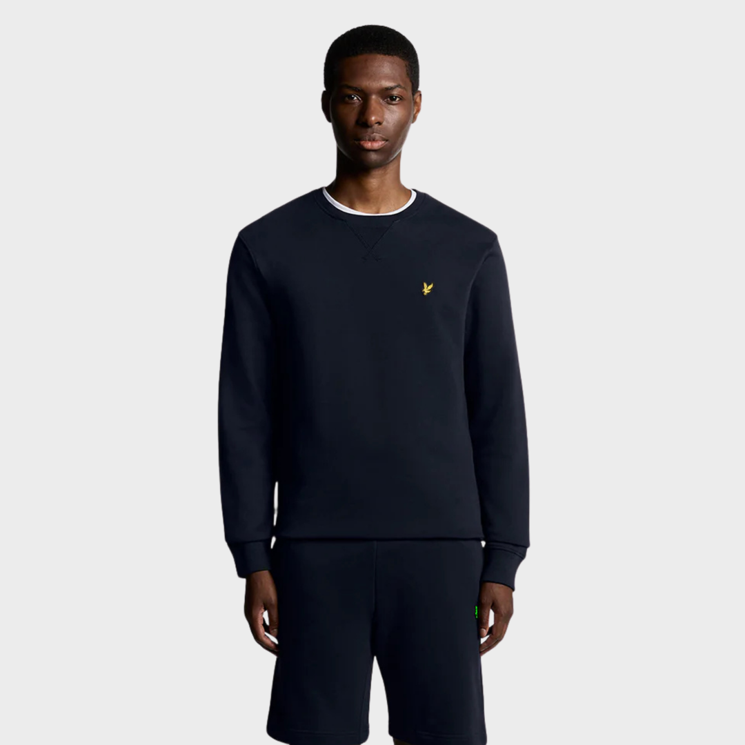 Mens Lyle & Scott Sweater Dark Navy