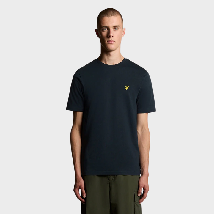 Men's Dark Navy Lyle & Scott Gold Logo T-shirt