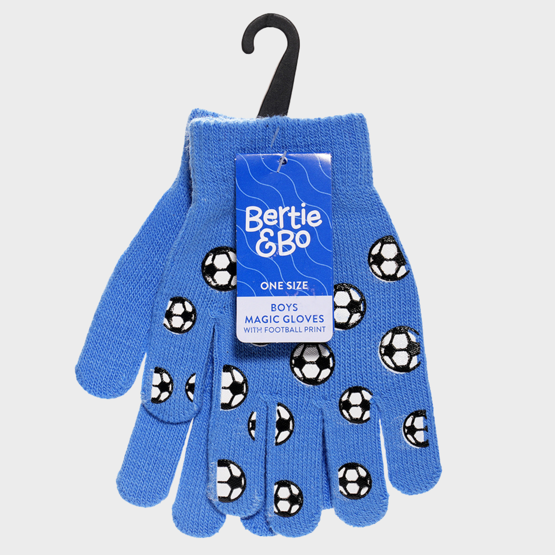 Kids Thermal Gripper Gloves - 1 Pair Assorted Colour