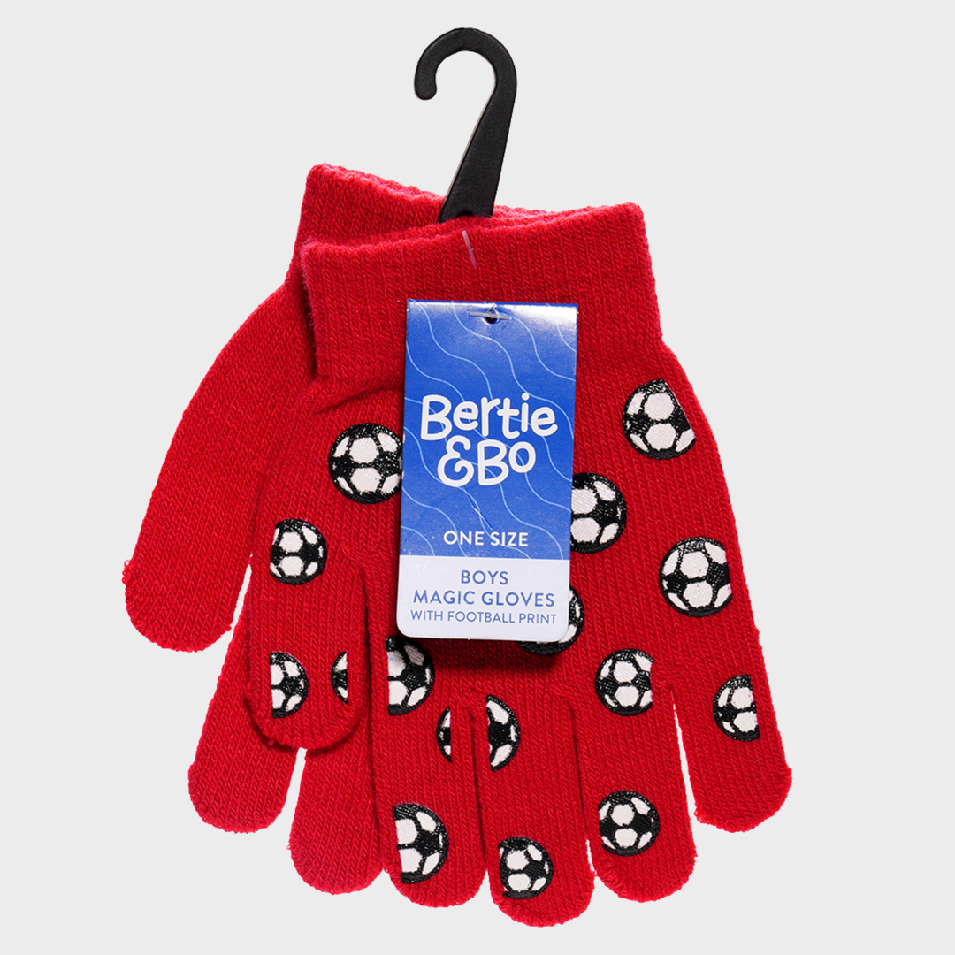 Kids Thermal Gripper Gloves - 1 Pair Assorted Colour