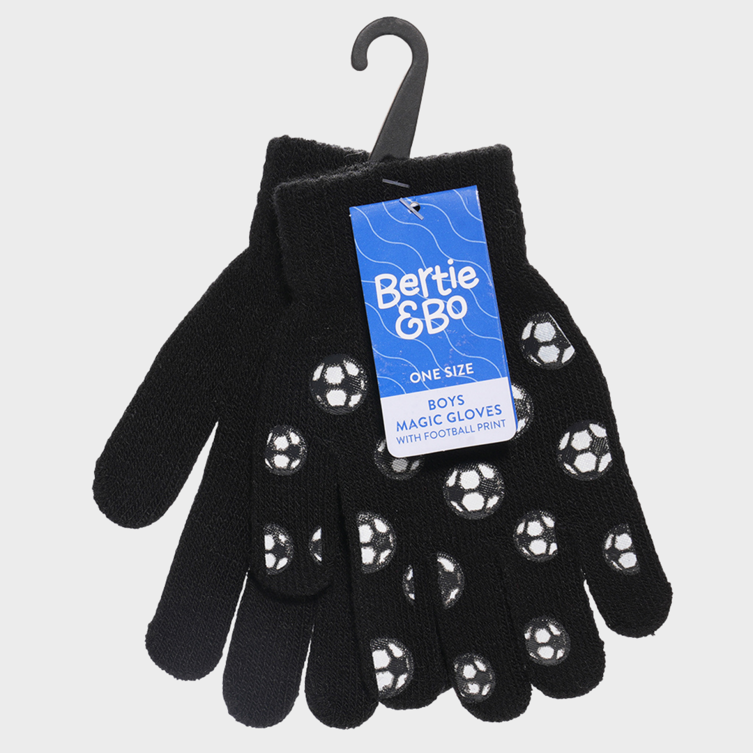 Kids Thermal Gripper Gloves - 1 Pair Assorted Colour