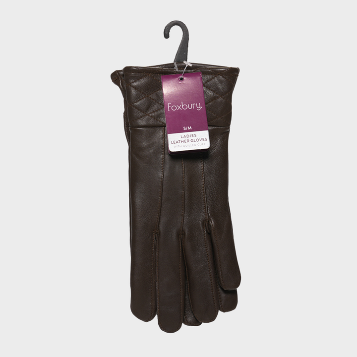 Ladies Quilted Leather Glove