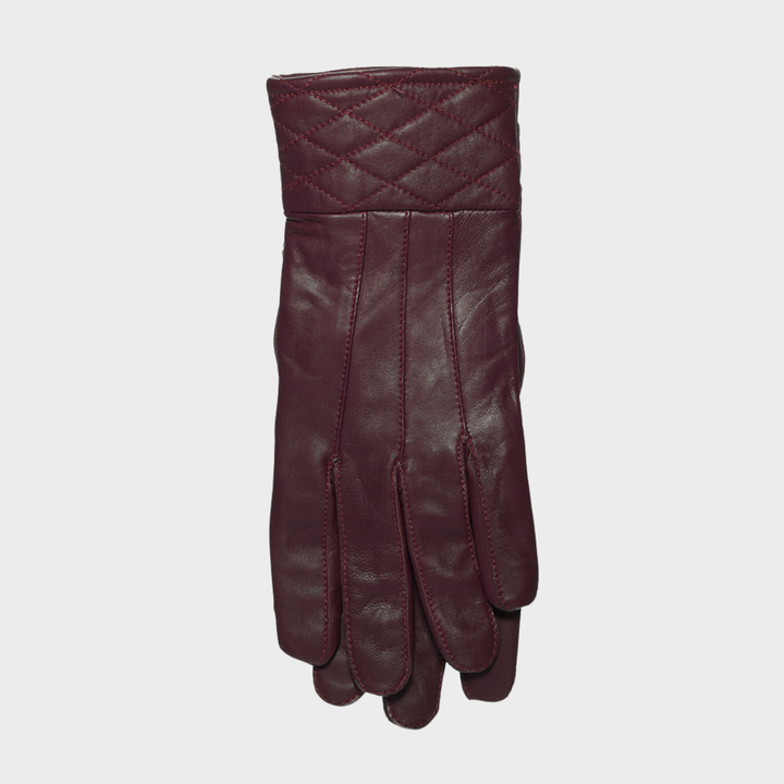 Ladies Quilted Leather Glove