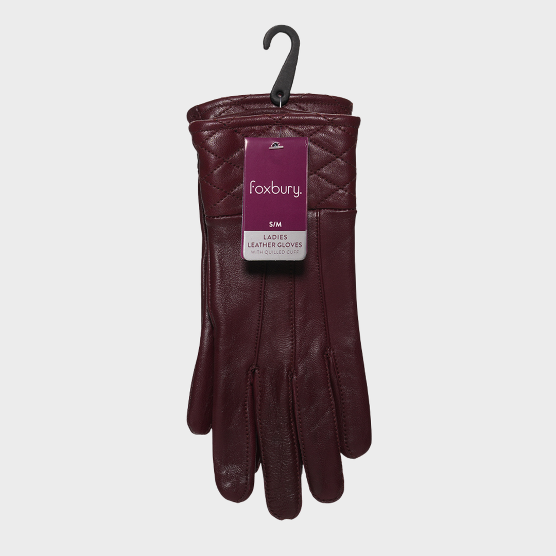 Ladies Quilted Leather Glove