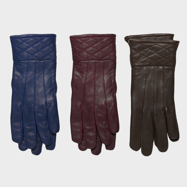 Ladies Quilted Leather Glove