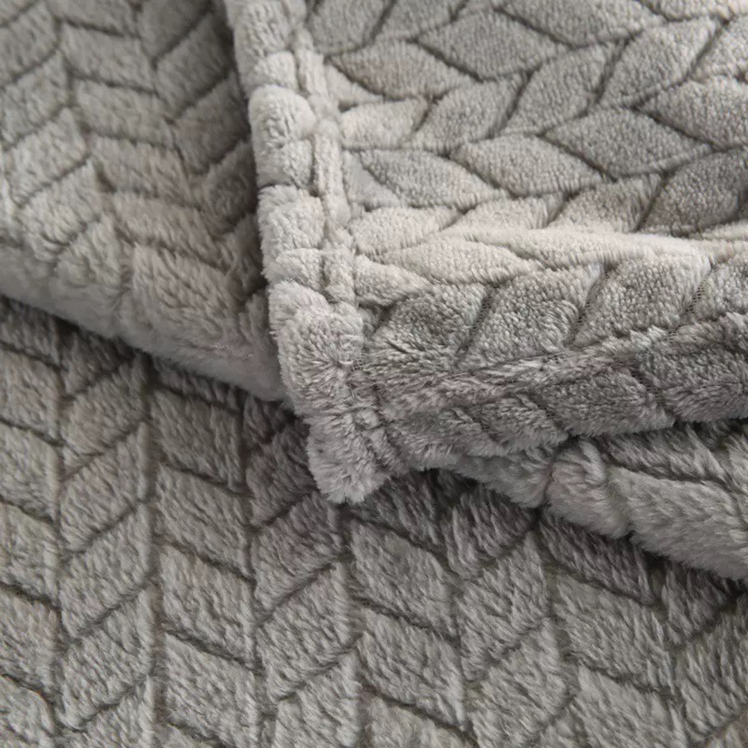 Silver Jacquard Throw 150X200CM