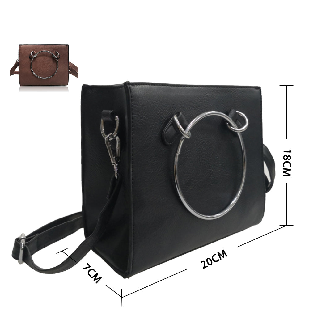 Black Ring Handle Bag