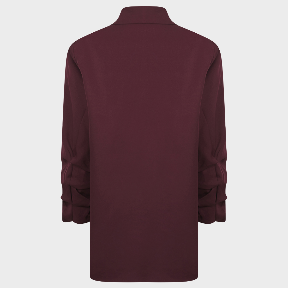 Ladies Oversized Fig Ruched Sleeve Blazer
