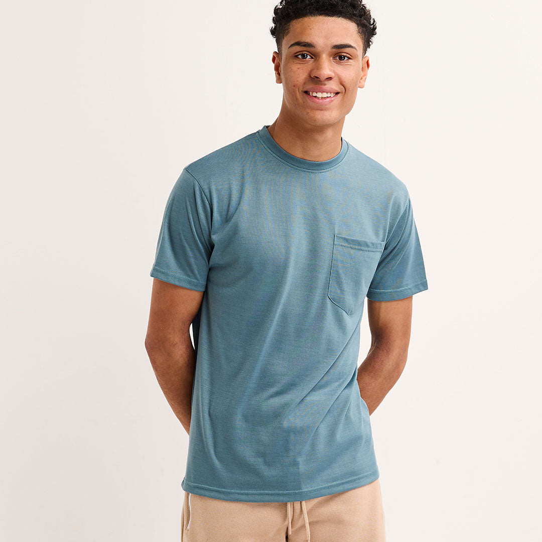 Mens Lilypad Crew Neck Pocket T-shirt