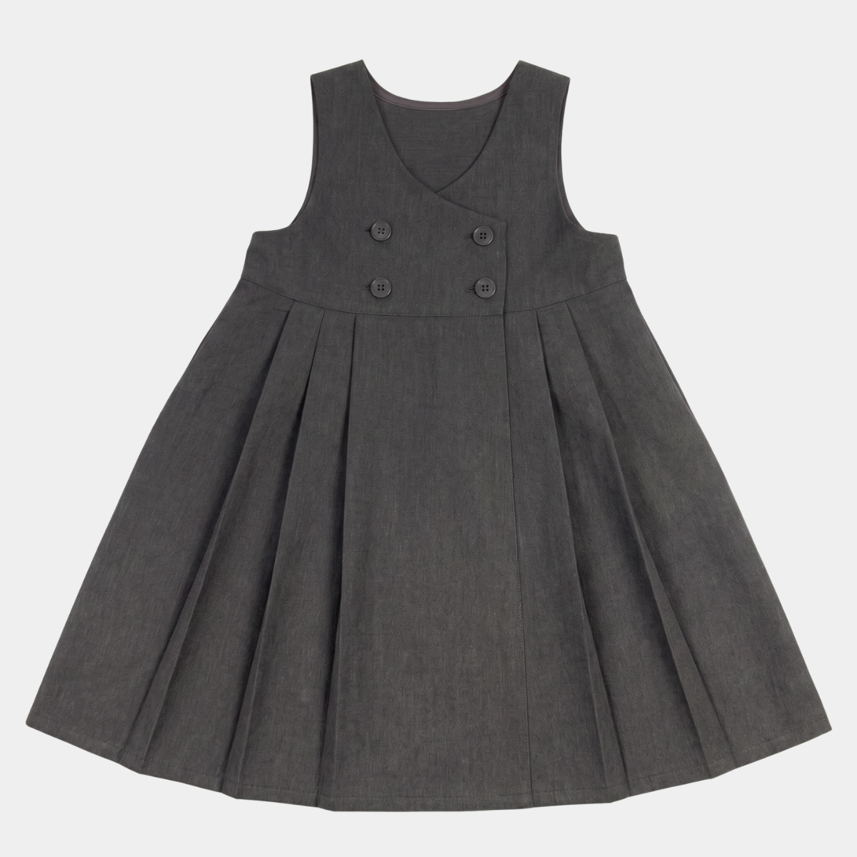 Girls 4 Button Pinafore