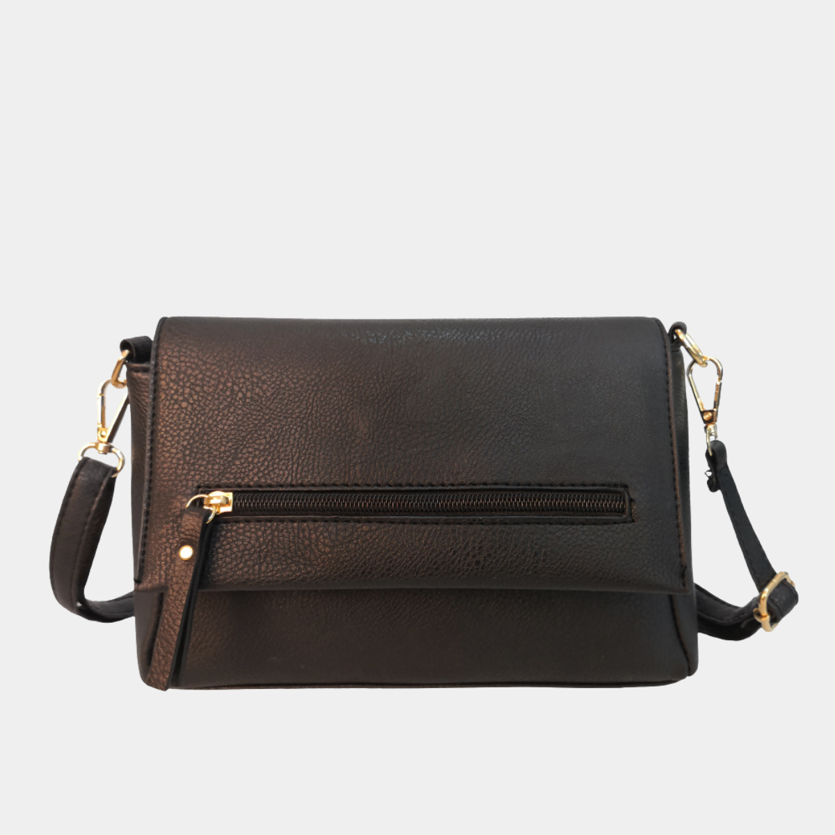 Zip Front Crossbody Bag