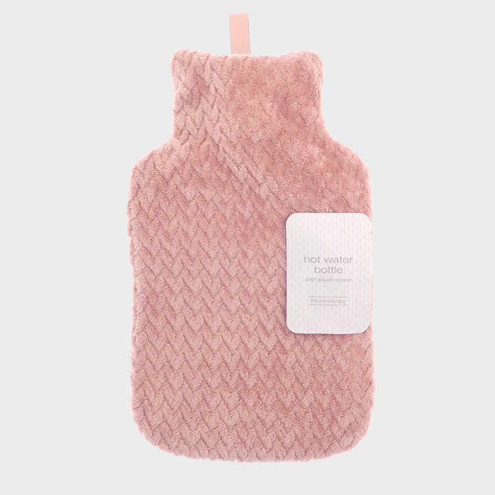 Jacquard Plush Hot Water Bottle