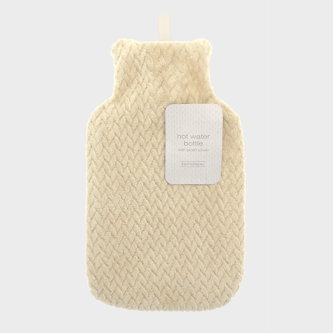 Jacquard Plush Hot Water Bottle