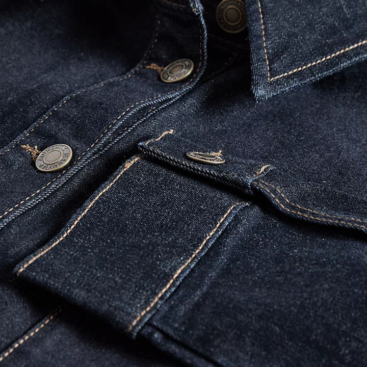 Ladies Denim Pocket Shacket