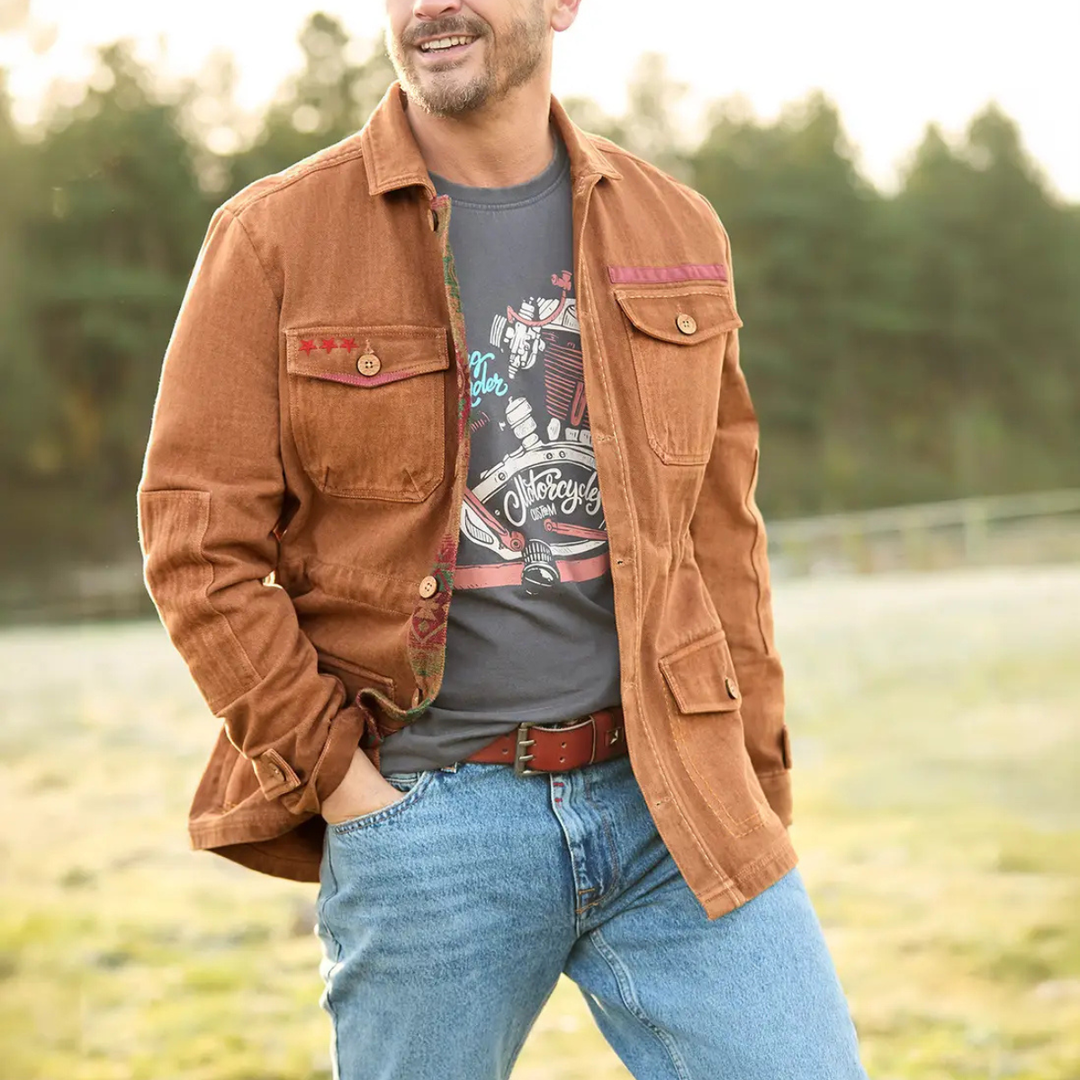 Mens Casual Utility Jacket