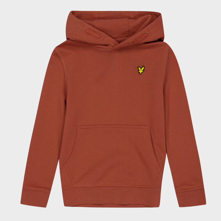 Kids Rust Lyle and Scott Logo Hoodie