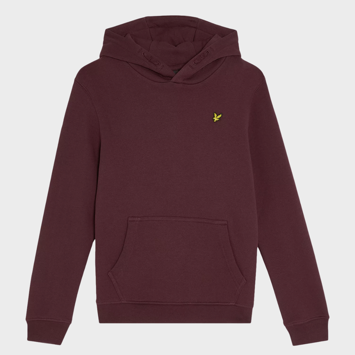 Kids Plum Lyle and Scott Logo Hoodie