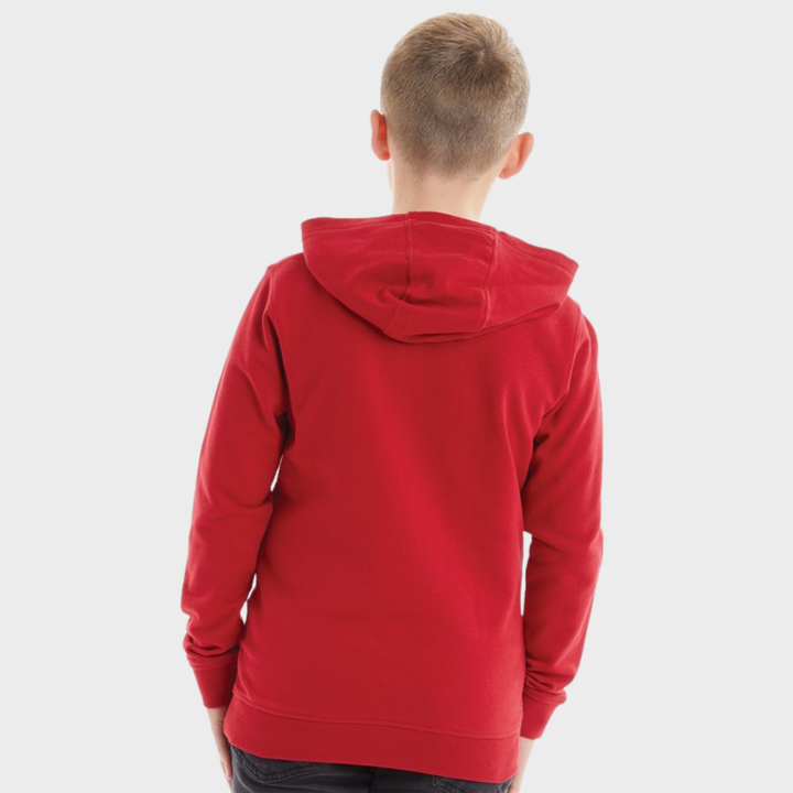 Kids Red Lyle and Scott Logo Hoodie