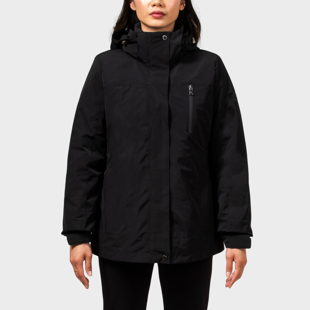 CK Black 3IN1 Water Resistant Coat