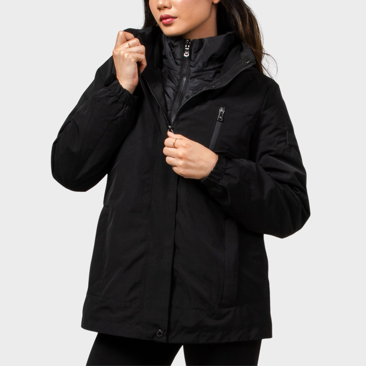 CK Black 3IN1 Water Resistant Coat